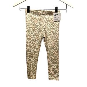 New Nike Girl’s Leopard Print Leggings Size 4T NWT
